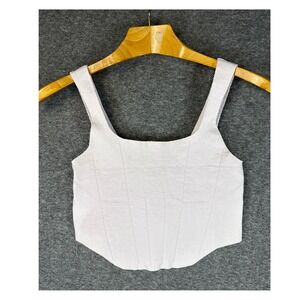 Free People Movement Ribbed Strong Core Corset Cropped Cami Size XS Workout Chic